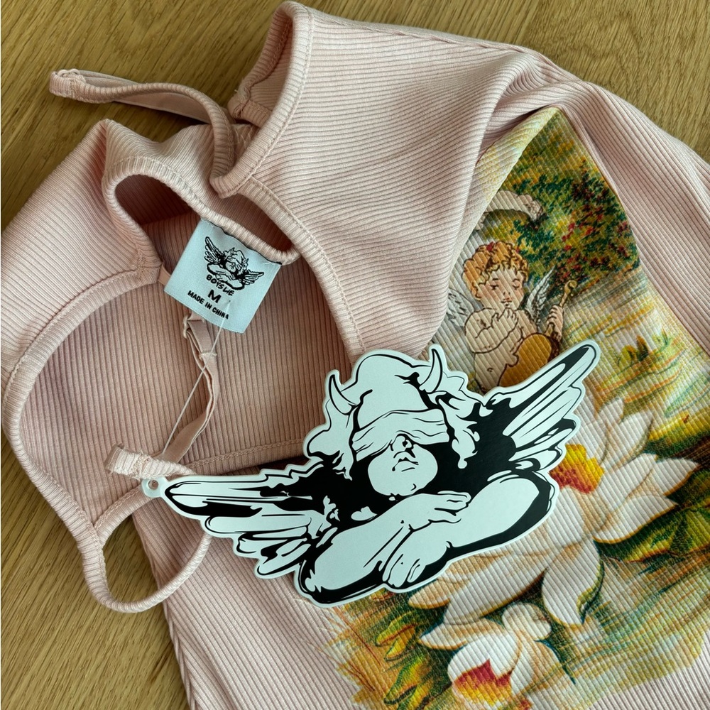 Boys Lie Heartstrings Dress In Dusty Pink Size M - image 7